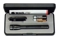 подарочный набор (нож Victorinox 0.62** + фонарь Mini-Mag 3A / черный 